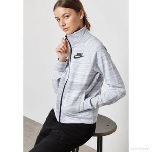 Nike Gray Knit Track Jacket